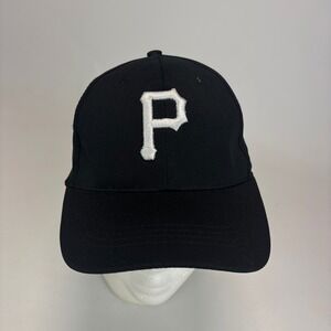 Pittsburgh Pirates Baseball Hat OSFM Black White Embroidered P Cap BWM Global